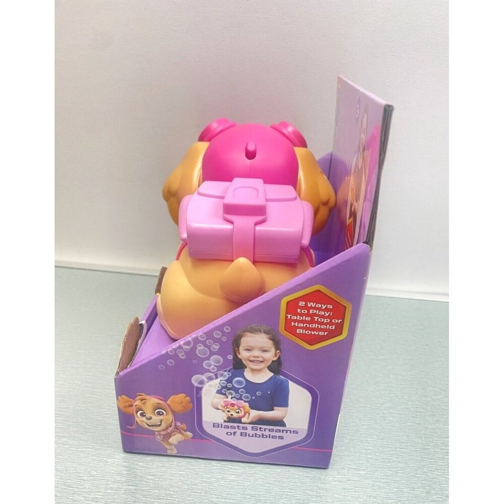 Paw Patrol Blast Off Bubble Blower Skye Nickelodeon Ages 3+ No-Spill - Picture 7 of 11